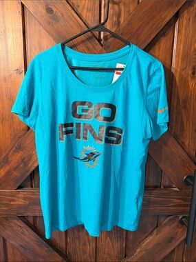 Nike Women’s Teal Miami Dolphins 'Go Fins' Swim Shirt
